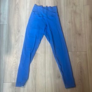 Royal Blue Tapered Leggings with Elastic Waistband